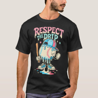 Camiseta Helado De Béisbol Para Niños Y Niñas Respeto