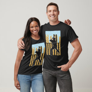 Camiseta Helado de béisbol patriótico con goteo