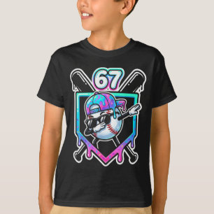 Camiseta Helado de béisbol que gotea 67 jugador haciendo Da