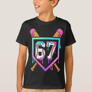 Camiseta Helado de béisbol que gotea 67 jugador haciendo Da