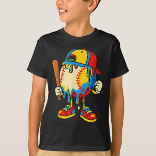 Camiseta Helado de béisbol que gotea Juventud De vuelta al 