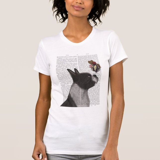 Camiseta Helado de Boston Terrier (Anverso)