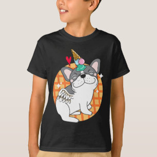 Camiseta Helado de Bulldog Francés Cumpleaños de Frenchie