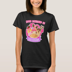 Camiseta Helado De Crema Distrado Fácilmente Por Helado