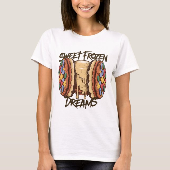 Camiseta Helado de Crema Dulce Congelado (Anverso)