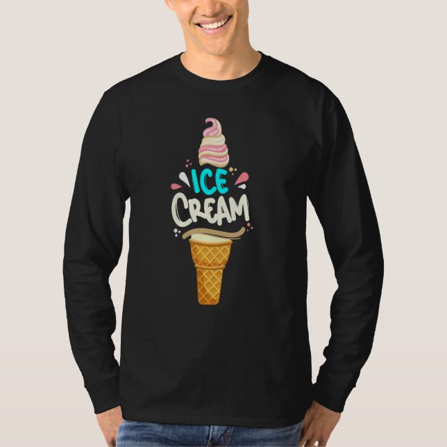 Camiseta Helado de crema - Helado de verano de vacaciones (Anverso)