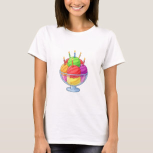Camiseta Helado de Cumpleaños Sundae