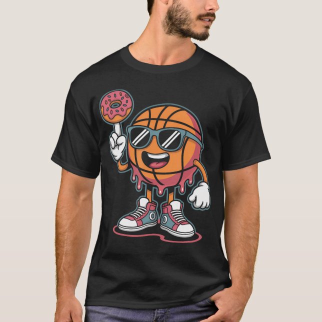 Camiseta Helado de donut de baloncesto (Anverso)