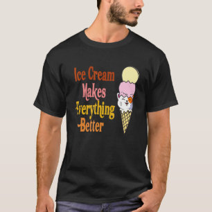 Camiseta Helado De Gato Hace Que Todo Sea Mejor Cucharada D