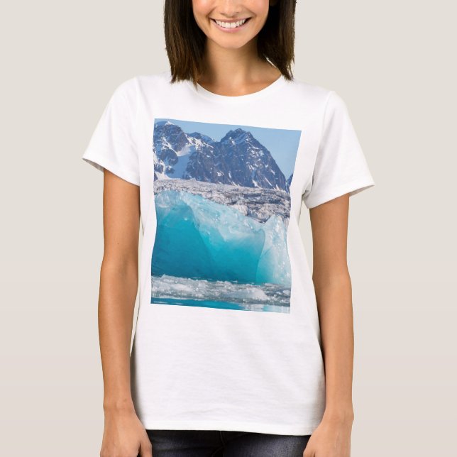 Camiseta Helado de glaceir azul, Noruega (Anverso)