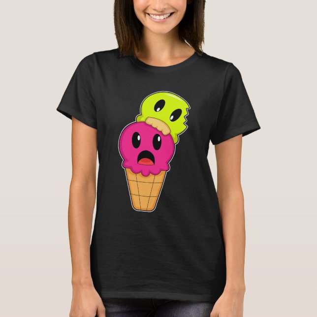 Camiseta Helado de gofre Halloween (Anverso)