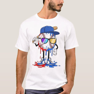 Camiseta Helado de goteo de béisbol 