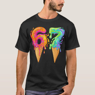 Camiseta Helado de goteo de béisbol 67
