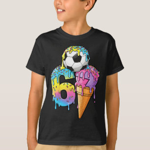 Camiseta Helado de goteo de fútbol para niños Número 67 Niñ