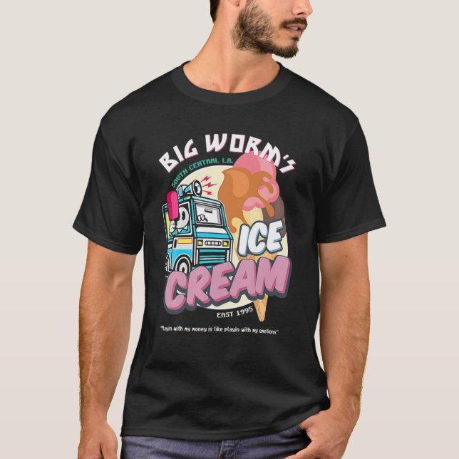 Camiseta Helado de gusano grande (Anverso)