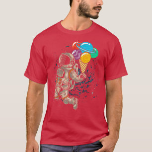 Camiseta Helado de helado astronauta Gelato Sundae congelad