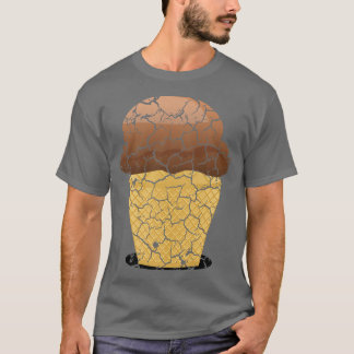 Camiseta helado de helado de foodie de cocina afligido 307