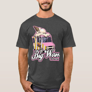 Camiseta helado de helado de gusano grande