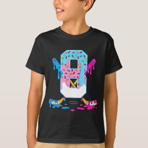 Camiseta Helado de hockey de 8 años goteo cumpleaños 8 niño