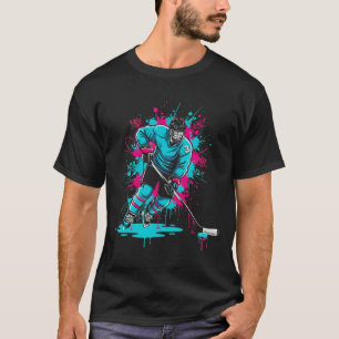 Camiseta Helado De Hockey Goteo Número 3 Niños Cumpleaños 3