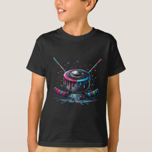 Camiseta Helado de hockey sobre hielo con gotas y sprinkles