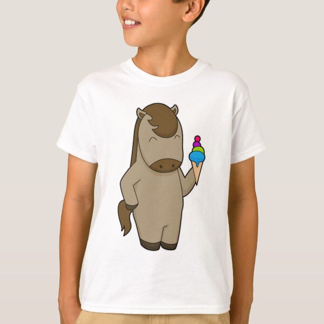 Camiseta Helado de Horse Waffle (Anverso)