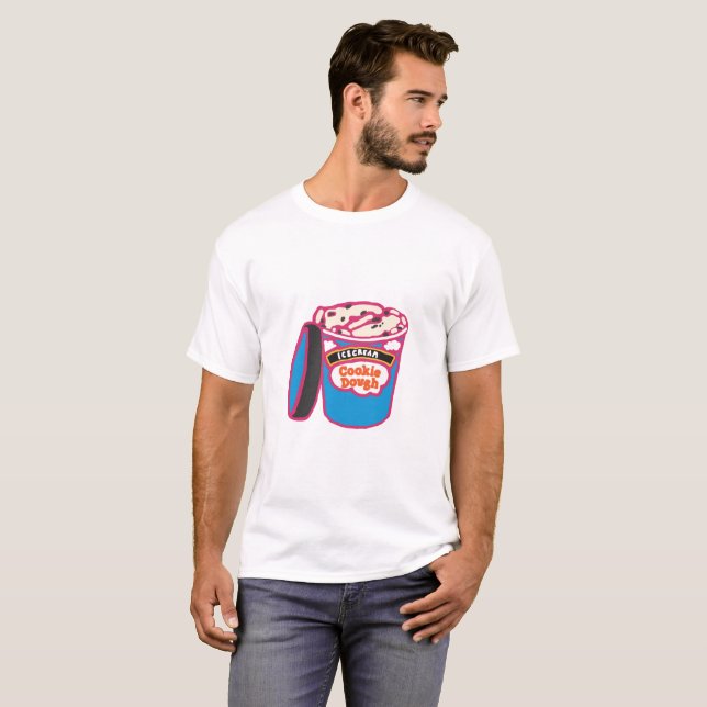 Camiseta Helado de la pasta de la galleta (Anverso completo)
