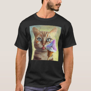 Camiseta Helado de Mariposa de Gato