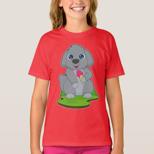 Camiseta Helado de perro Waffle (Anverso)