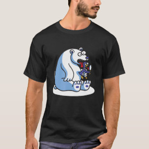 Camiseta helado de pingüino de oso polar divertido