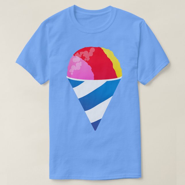 Camiseta Helado de postre de helado de cono de nieve motead (Diseño del anverso)