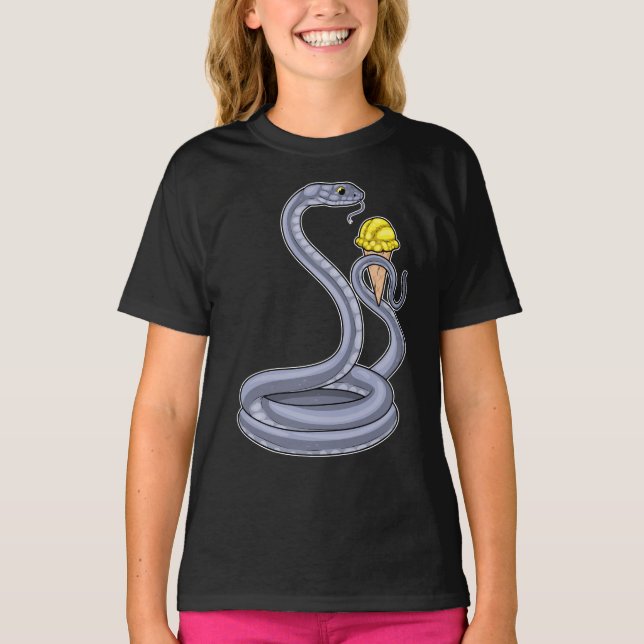 Camiseta Helado de serpiente Waffle (Anverso)