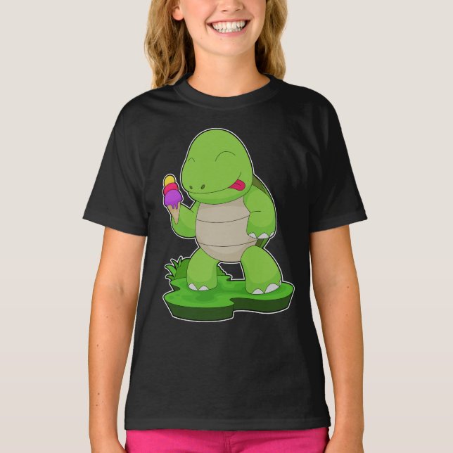 Camiseta Helado de tortuga Waffle (Anverso)