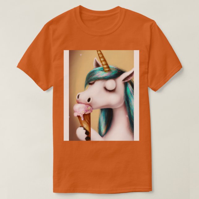 Camiseta Helado de unicornio (Diseño del anverso)