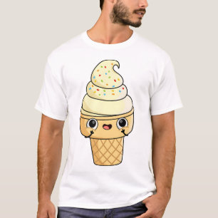 Camiseta Helado de Vainilla Kawaii