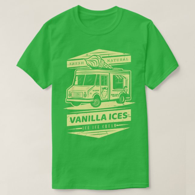 Camiseta Helado De Vainilla Natural Fresca (Diseño del anverso)