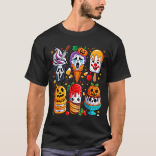 Camiseta Helado de verano de película de terror Halloween
