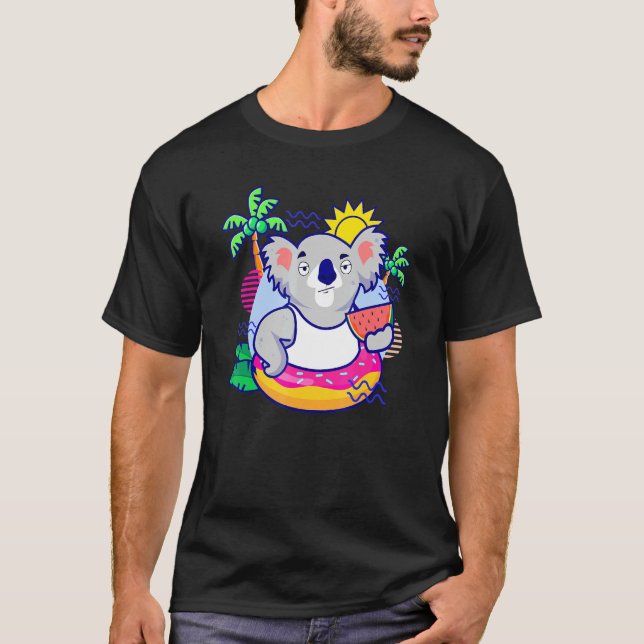 Camiseta Helado de verano divertido I Melon Koala I (Anverso)