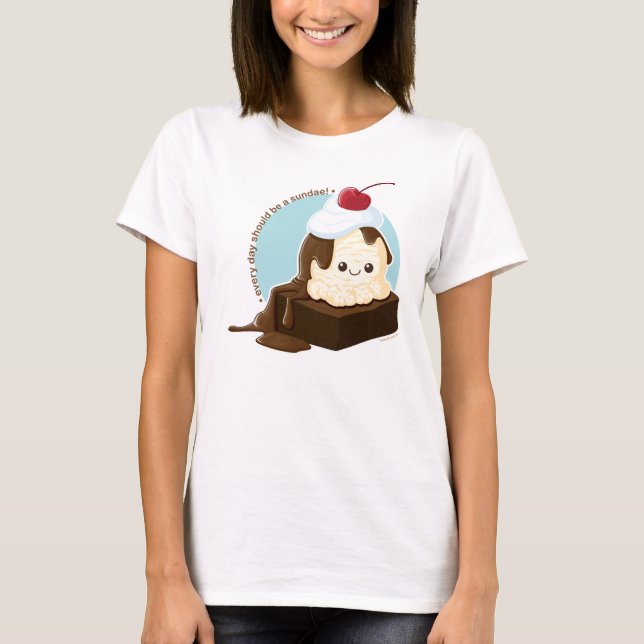 Camiseta Helado del brownie (Anverso)