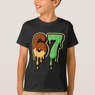 Camiseta Helado derretido 67 estilo postre goteo número art