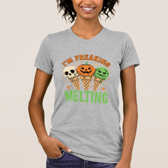 Camiseta Helado Derretido de Halloween (Anverso)