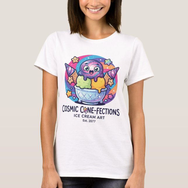 Camiseta helado divertido (Anverso)