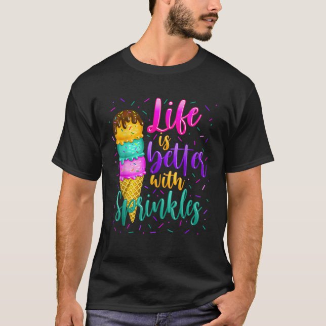 Camiseta Helado dulce con salpicadura (Anverso)