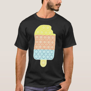 Camiseta Helado Empujar Burbuja Pop Fidget Sensory Toy Cul