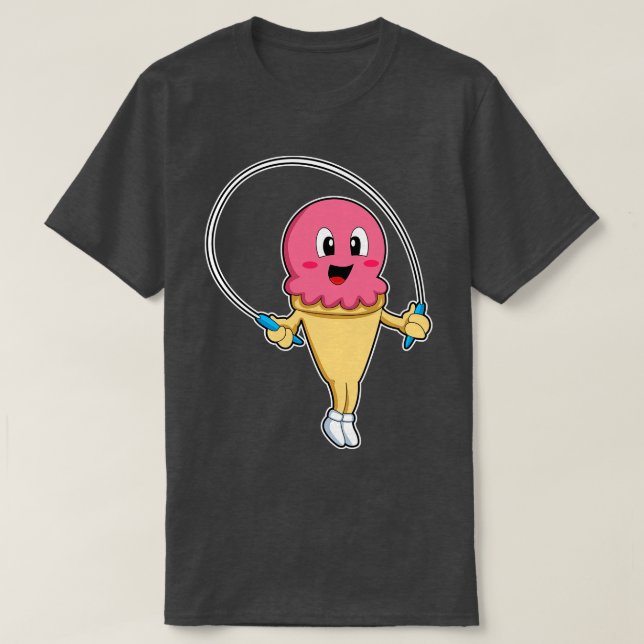 Camiseta Helado en Fitness con Rope (Diseño del anverso)