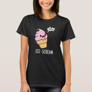 Camiseta Helado Funny Crema De Hielo Cone Pun Dark BG