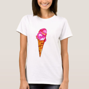 Camiseta helado gelato lindo arte comida