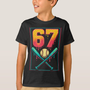 Camiseta Helado Goteo Cosas de Béisbol 67 Meme Gen Alpha &a