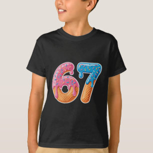 Camiseta Helado Goteo Seis Siete 6 7 Meme 67 