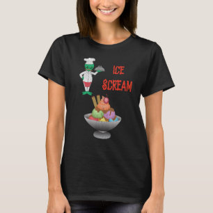 Camiseta Helado Helado Crema Alien Horror Crema De Hielo 1